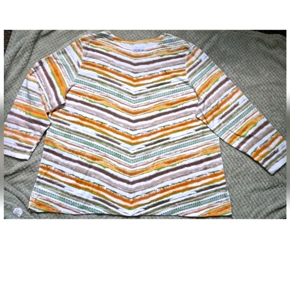 Southern Lady 3XL  Print Women's Tunic Top Soft Popover Round Neck